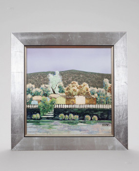 2013年 丁传国 高温颜色釉“满园春色”瓷板拍卖价格