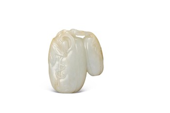 清 白玉瓜果件拍卖价格