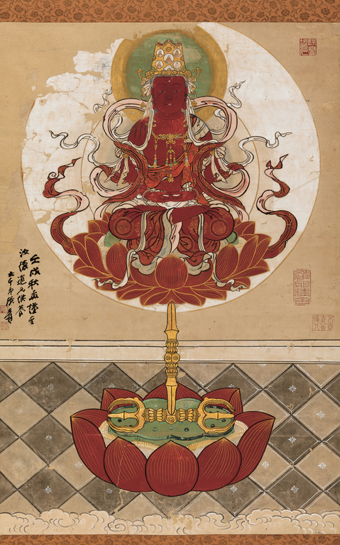 张大千  致羊汝德敦煌佛像拍卖价格