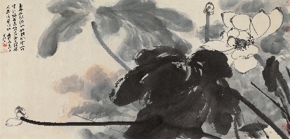 张大千（1899-1983）  张大千（1899-1983）白荷拍卖价格