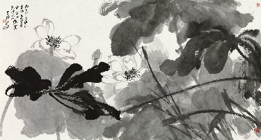 张大千（1899-1983）  张大千（1899-1983）白荷拍卖价格