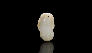 清  白玉瓜果坠拍卖价格