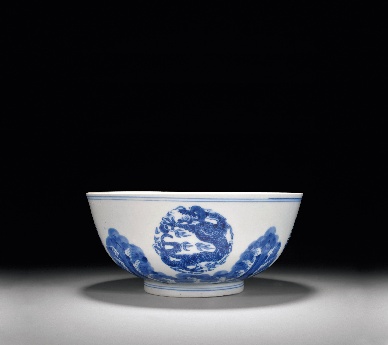 中国美術 古玩 清 康熙 梵文團龍紋青花大碗　茶碗 中国美術 古玩 清 康熙 梵文團龍紋青花大碗 茶碗 中国美術 古玩