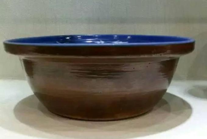 清中期外紫金釉内霁蓝釉堆白净手盆值得收藏么2024年11月29日-唐珍收藏