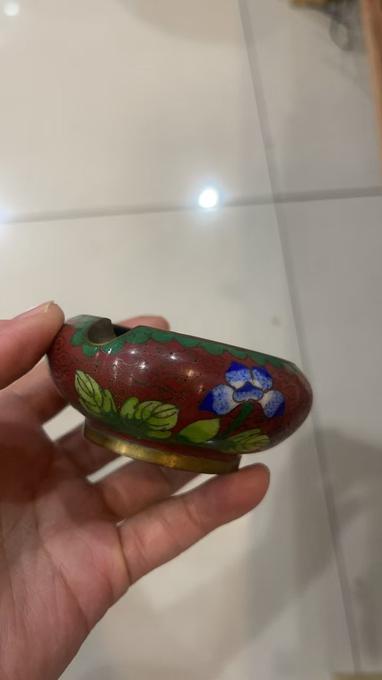 民国至创汇掐丝珐琅烟灰缸真伪鉴定2024年12月05日-唐珍收藏