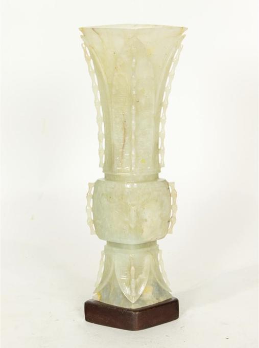 清和田玉花觚是真品么2024年12月21日-唐珍收藏