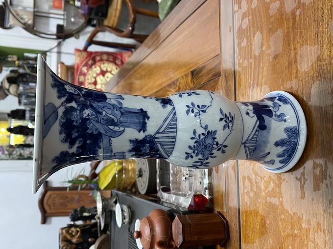 人物纹青花花觚鉴定结果2024年12月27日-唐珍收藏